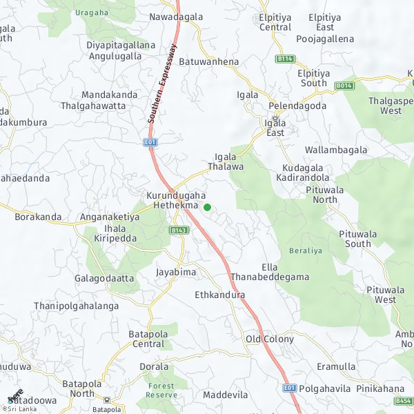 HERE Map of Ella, Sri Lanka